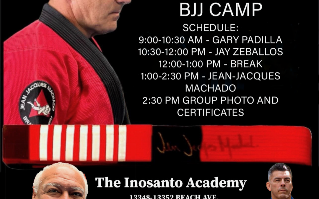 8TH ANNUAL BJJ CAMP AT THE INOSANTO ACADEMY IN MARINA DEL REY CALIFORNIA